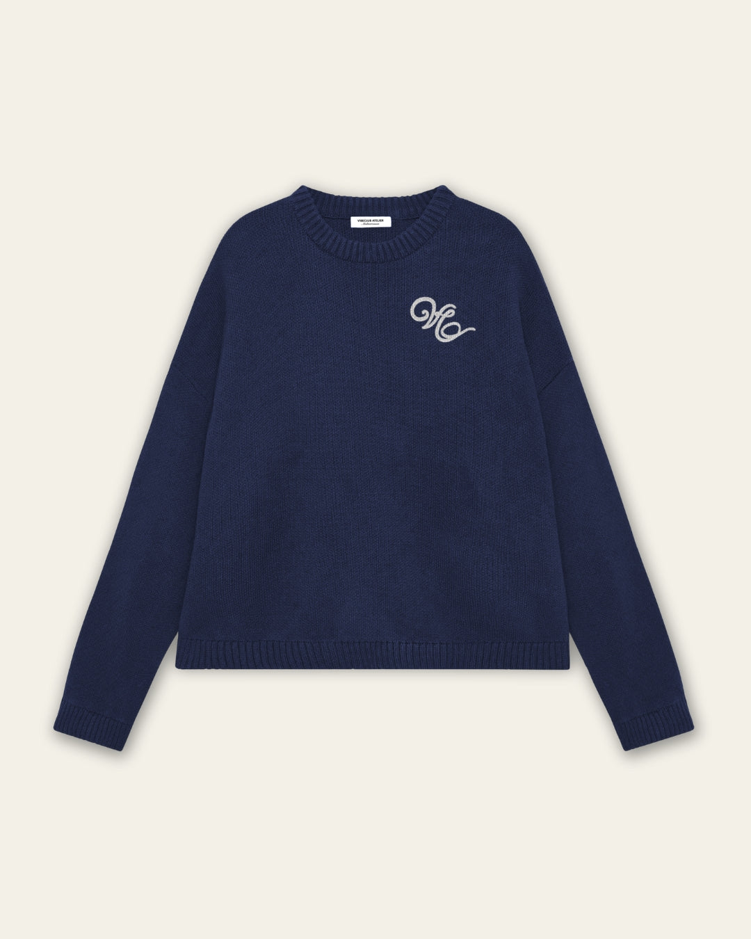 FLOWER KNIT NAVY