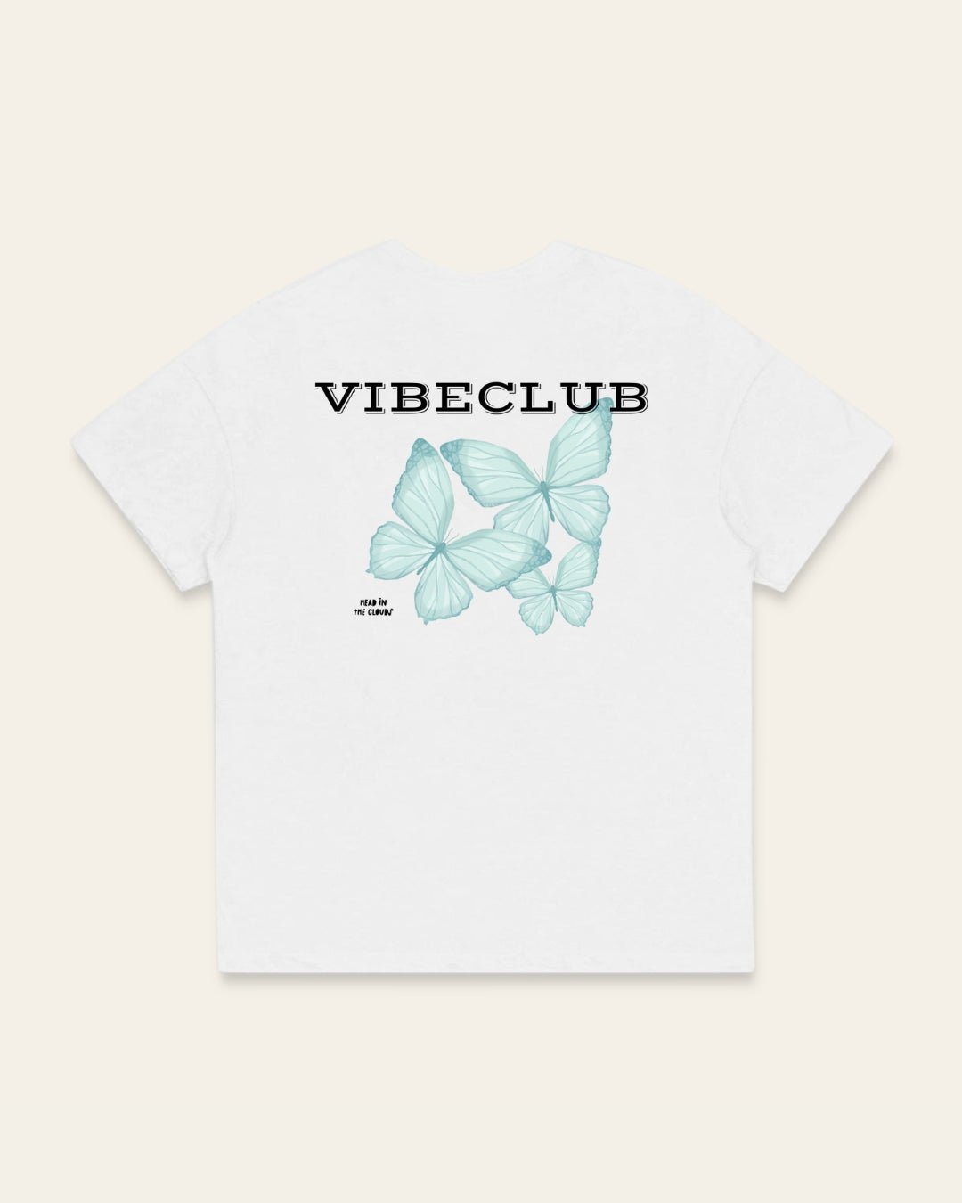 BUTTERFLY TEE WHITE - Vibeclub
