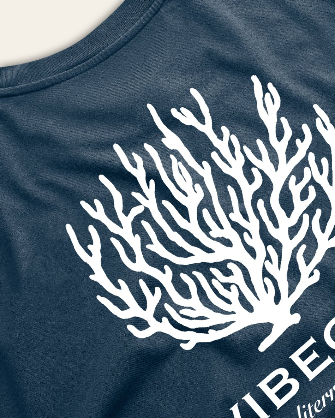 CORAL TEE NAVY - Vibeclub