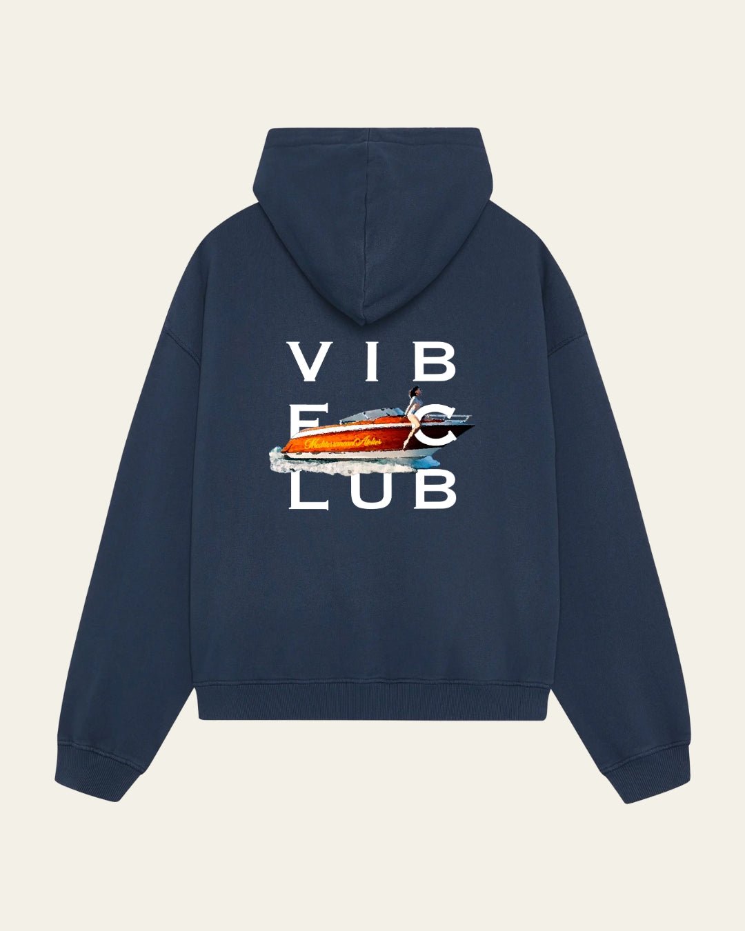 LA BOAT HOODIE NAVY - Vibeclub