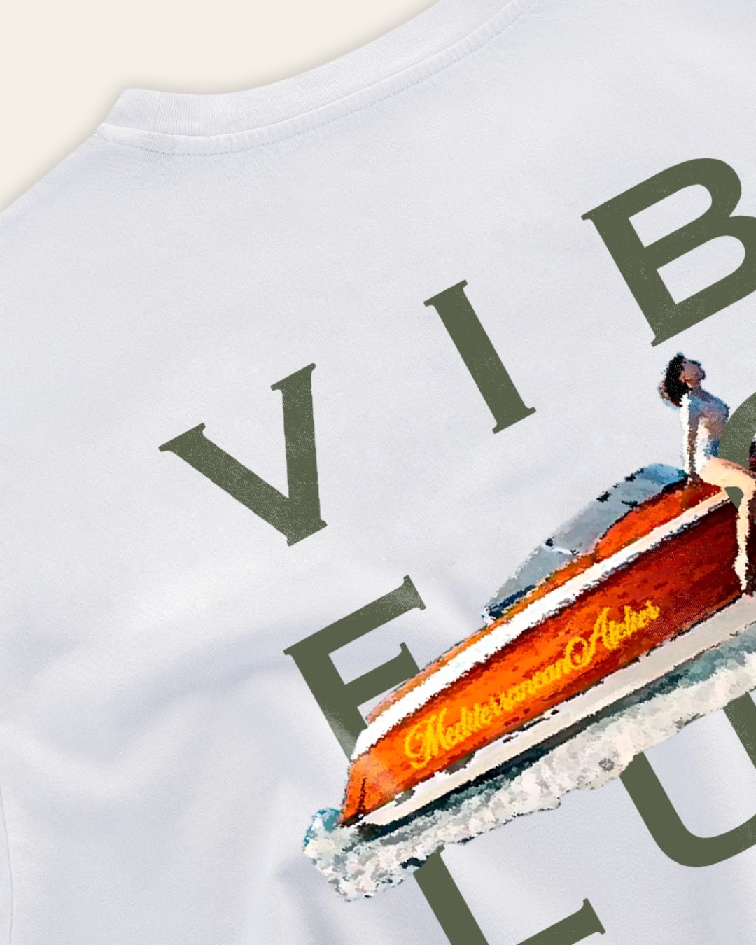 LA BOAT TEE WHITE - Vibeclub