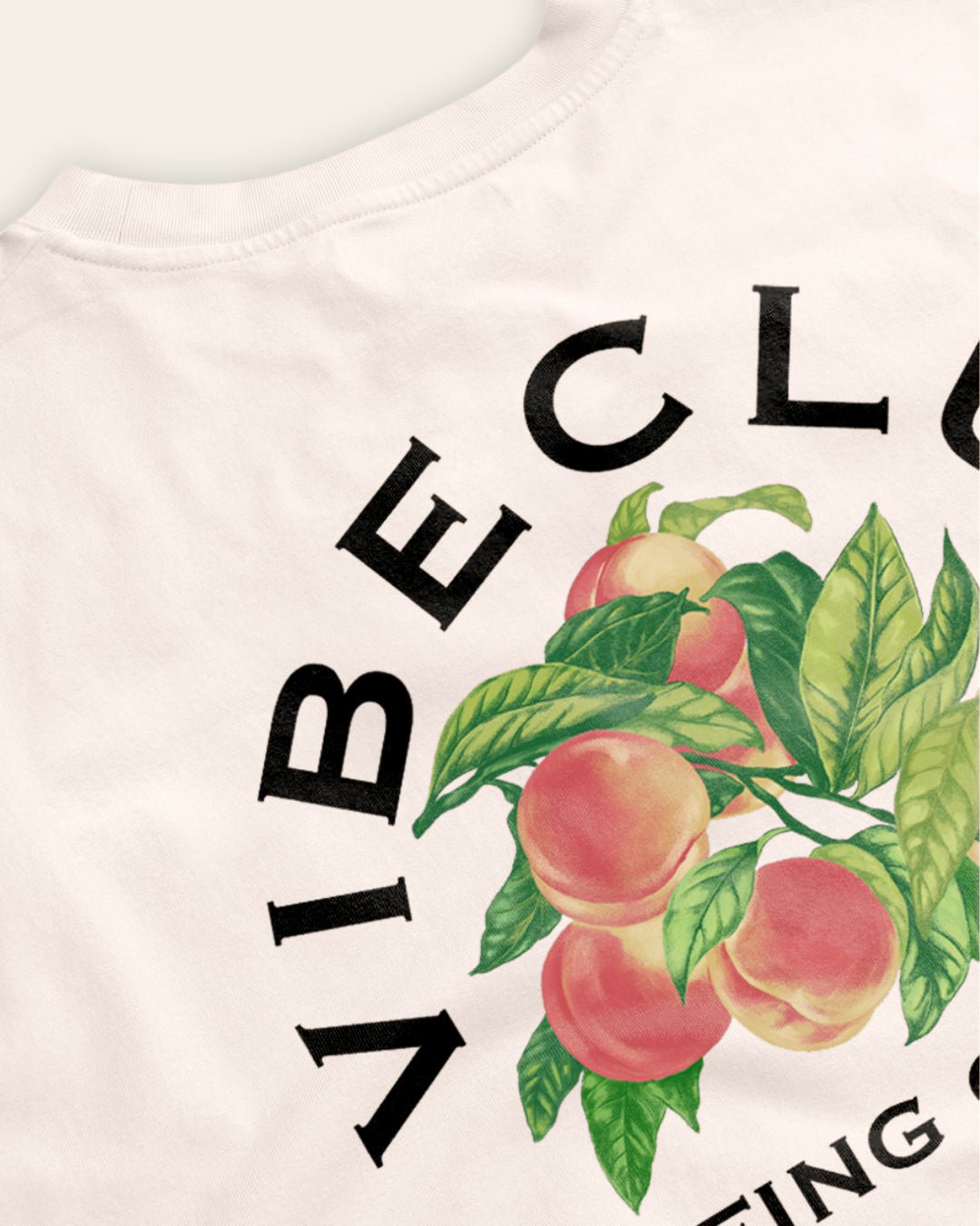 PEACHES TEE NATURAL - Vibeclub