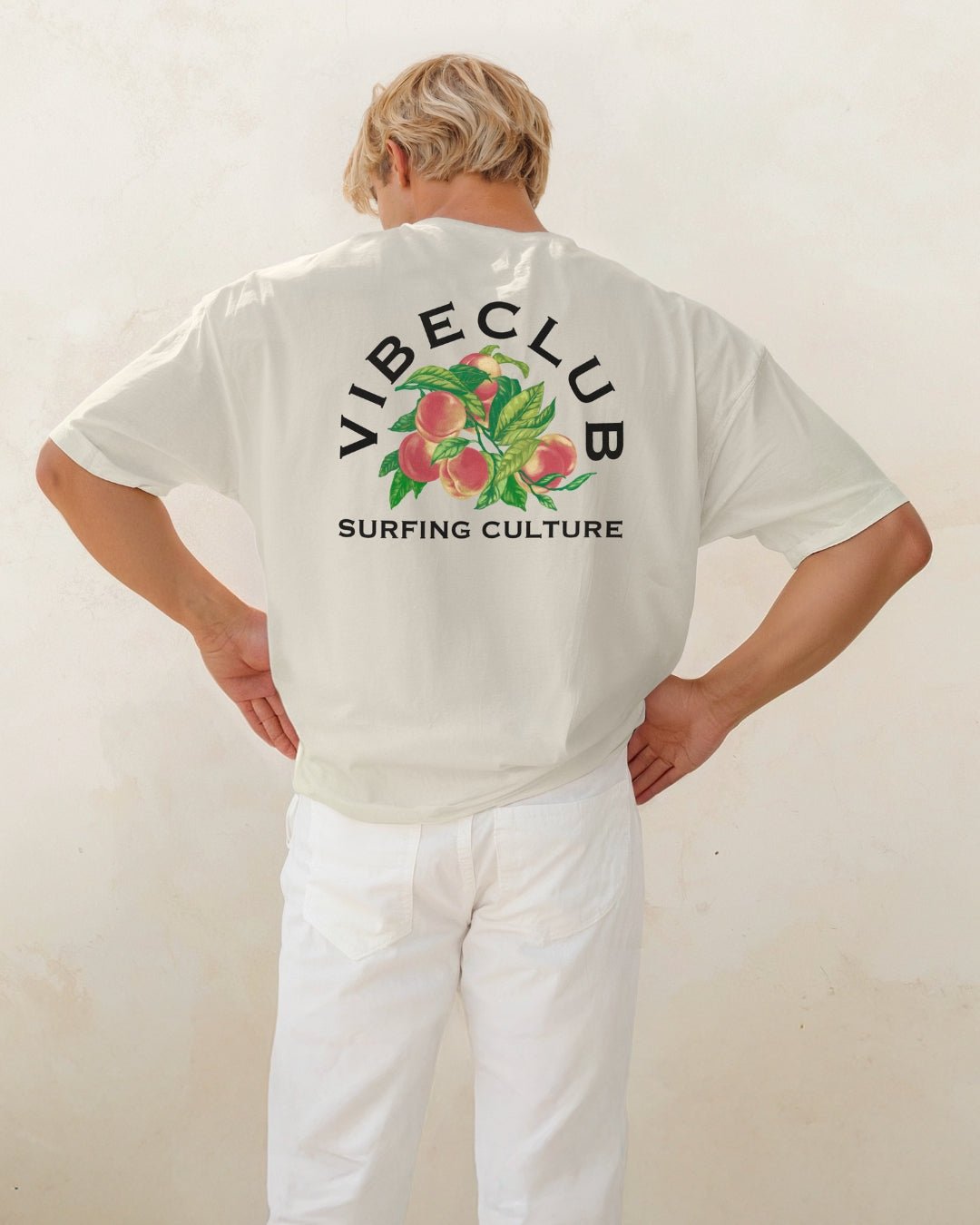 PEACHES TEE NATURAL - Vibeclub
