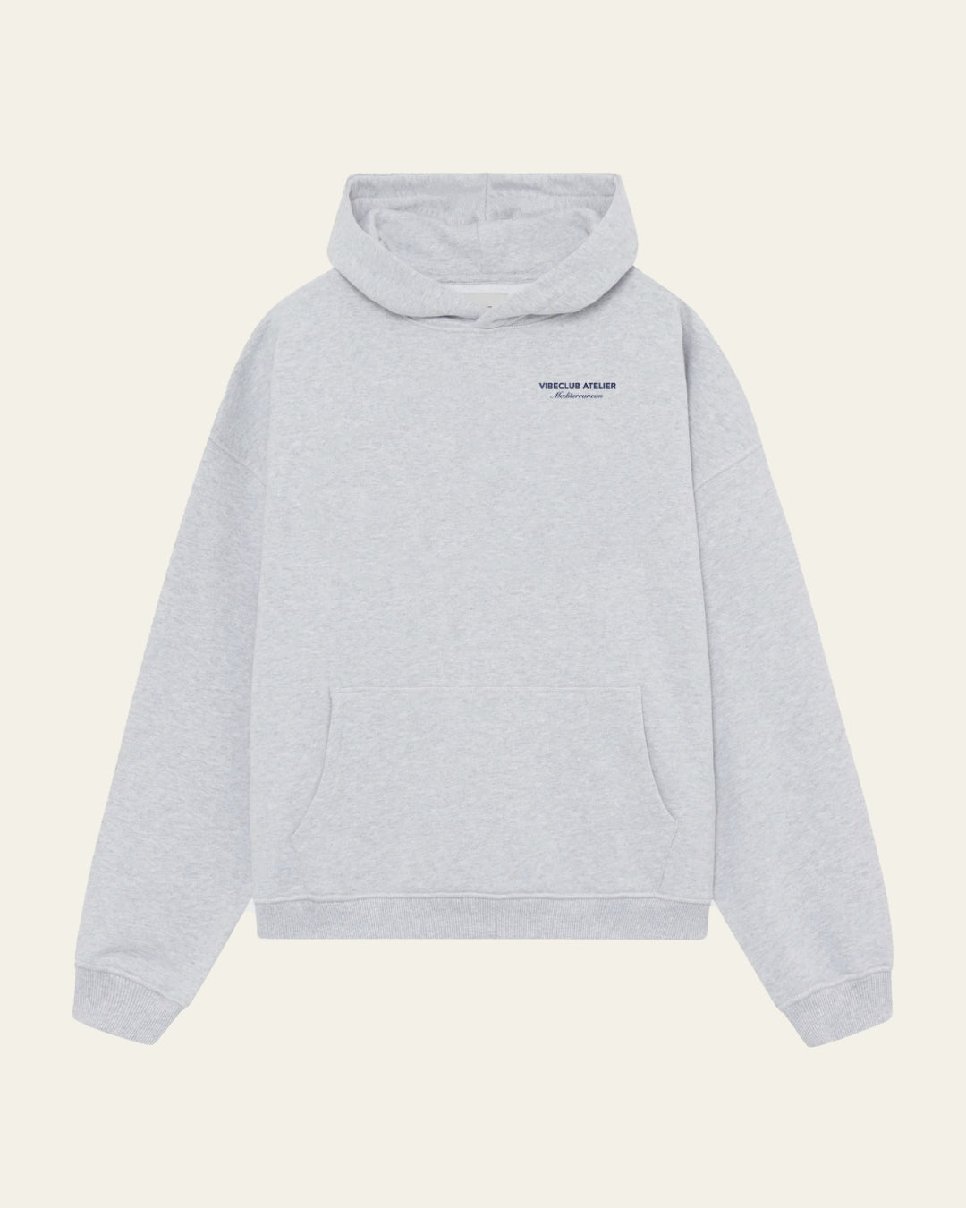 RECORD HOODIE GREY - Vibeclub