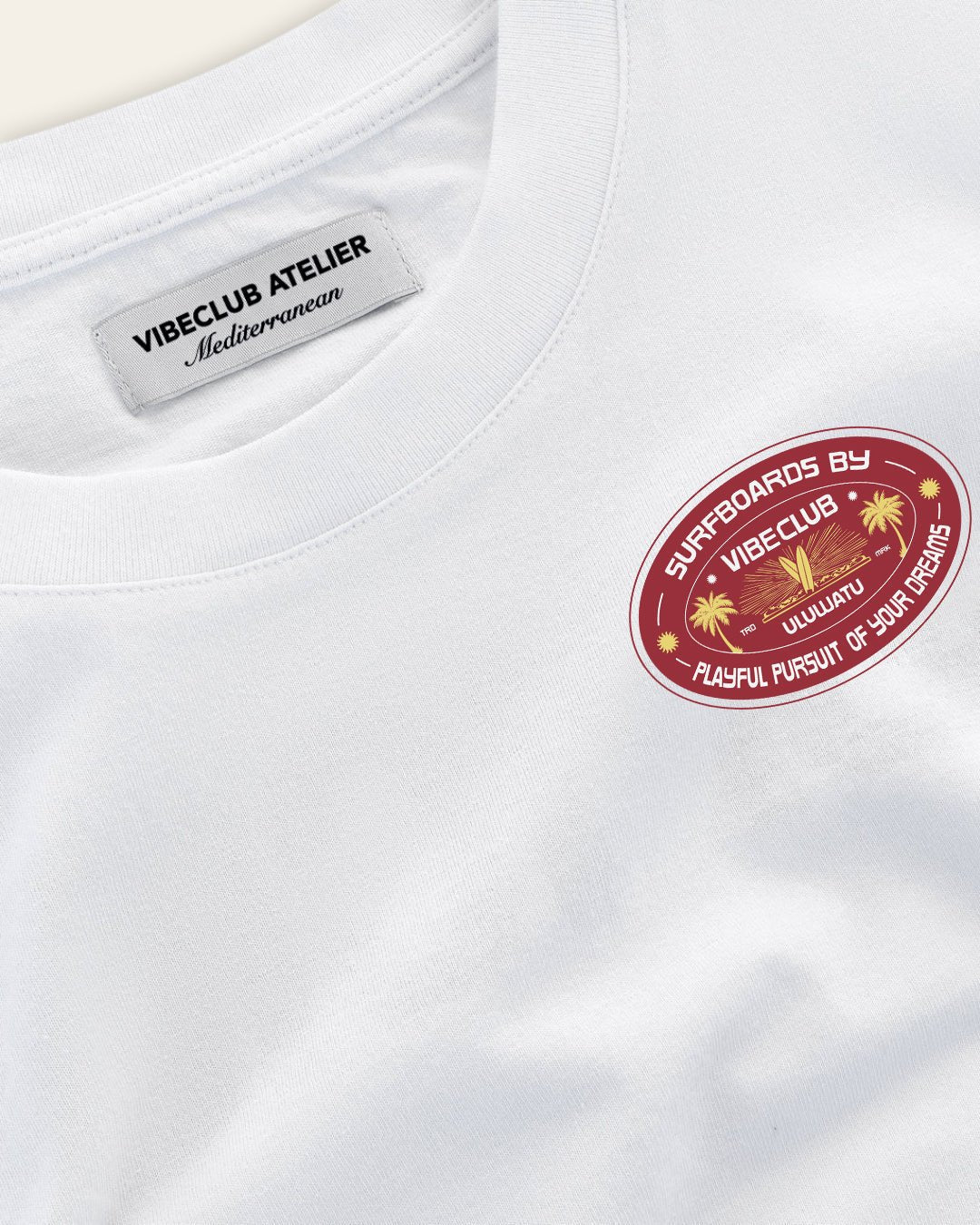 ULUWATU LONGSLEEVE WHITE & RED - Vibeclub