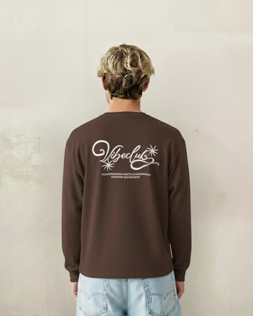 FLOWER LONGSLEEVE BROWN