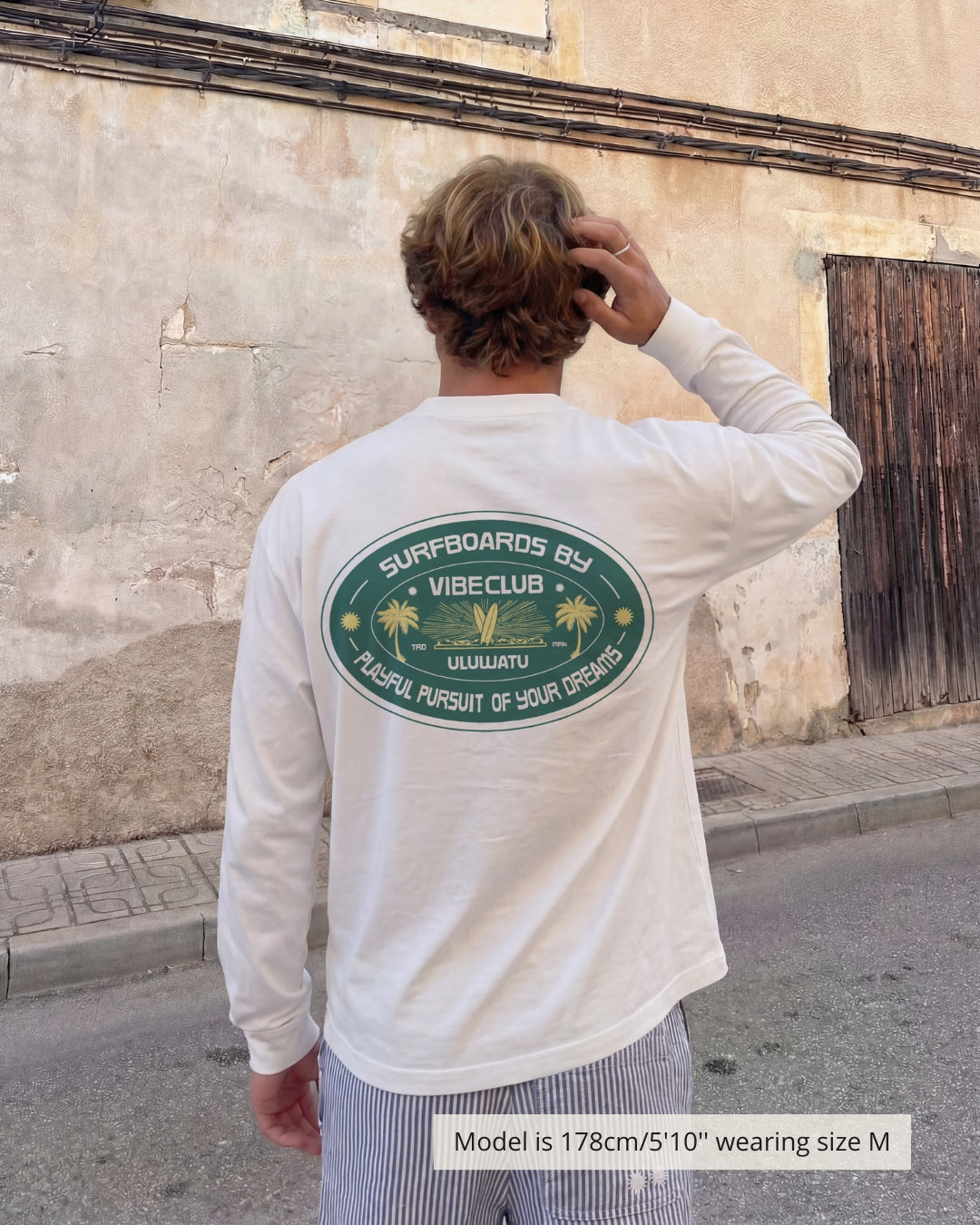 ULUWATU LONGSLEEVE WHITE & GREEN