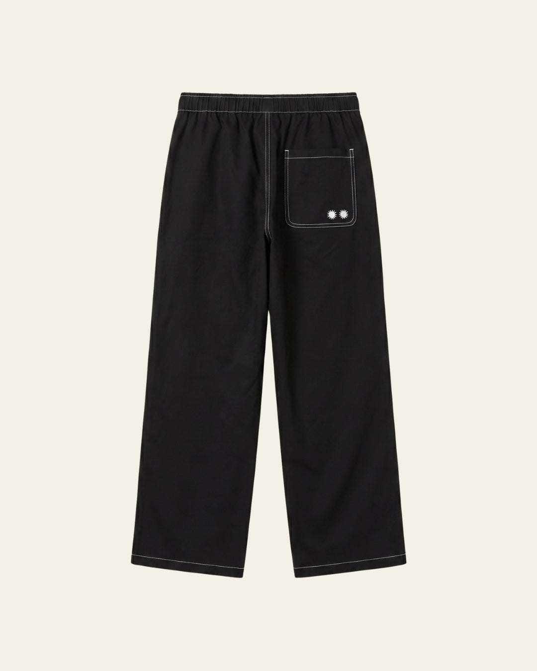 CONTRAST LINEN PANTS