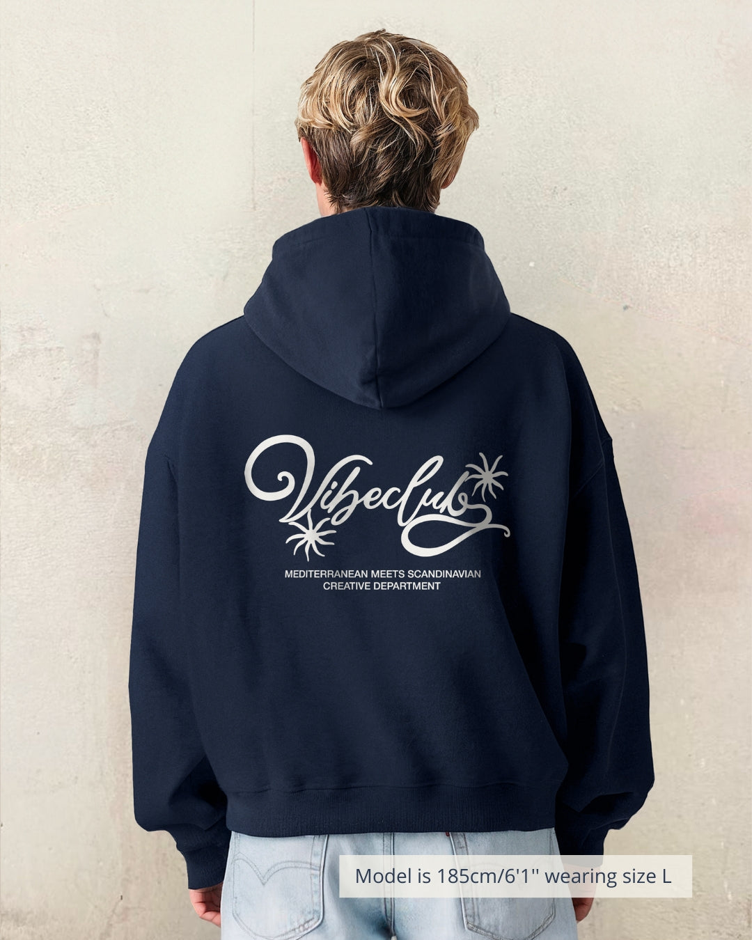 FLOWER HOODIE NAVY