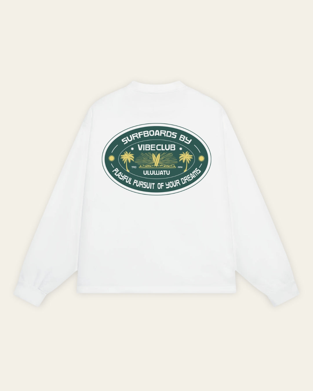 ULUWATU LONGSLEEVE WHITE & GREEN