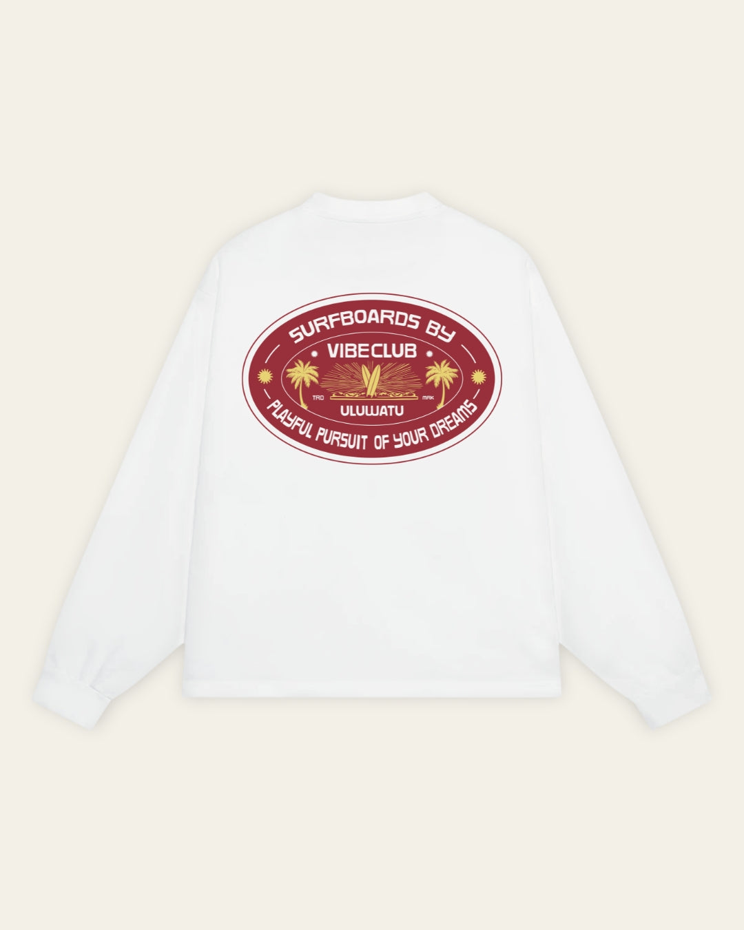 ULUWATU LONGSLEEVE WHITE & RED