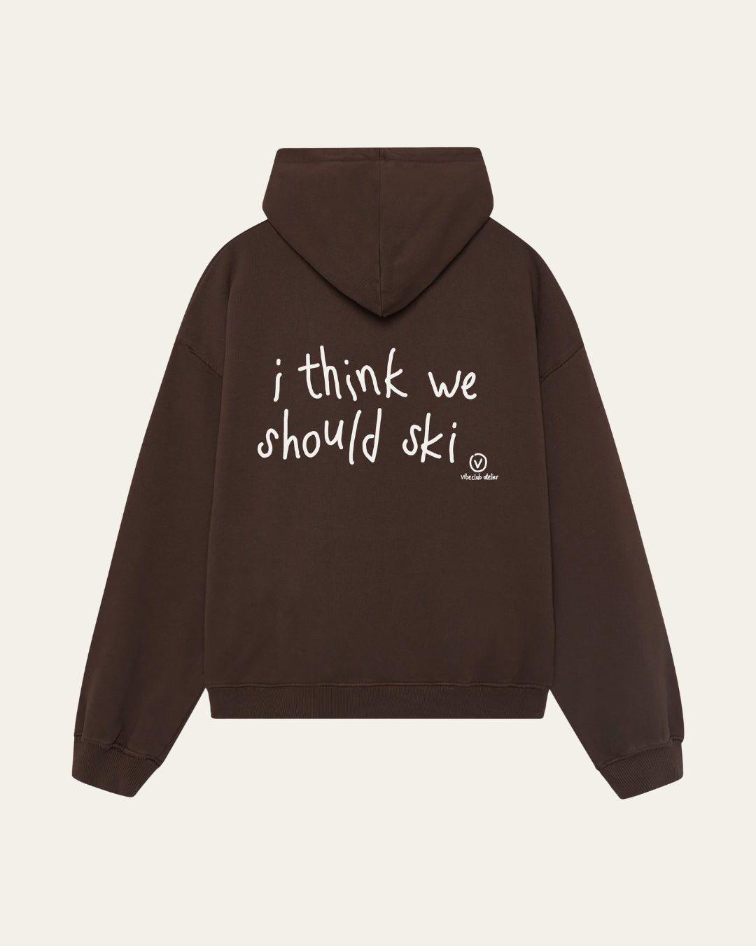 ANDORRA HOODIE BROWN - Vibeclub