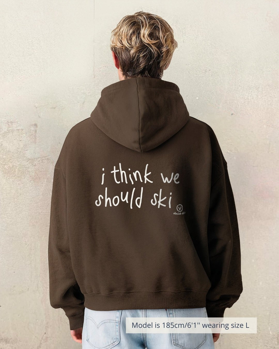 ANDORRA HOODIE BROWN - Vibeclub