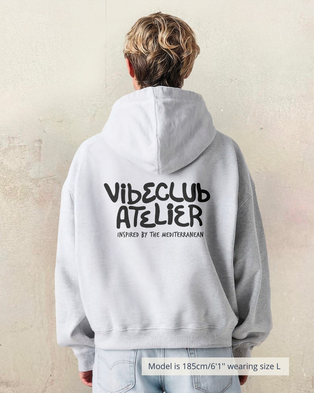 ATELIER HOODIE GREY - Vibeclub