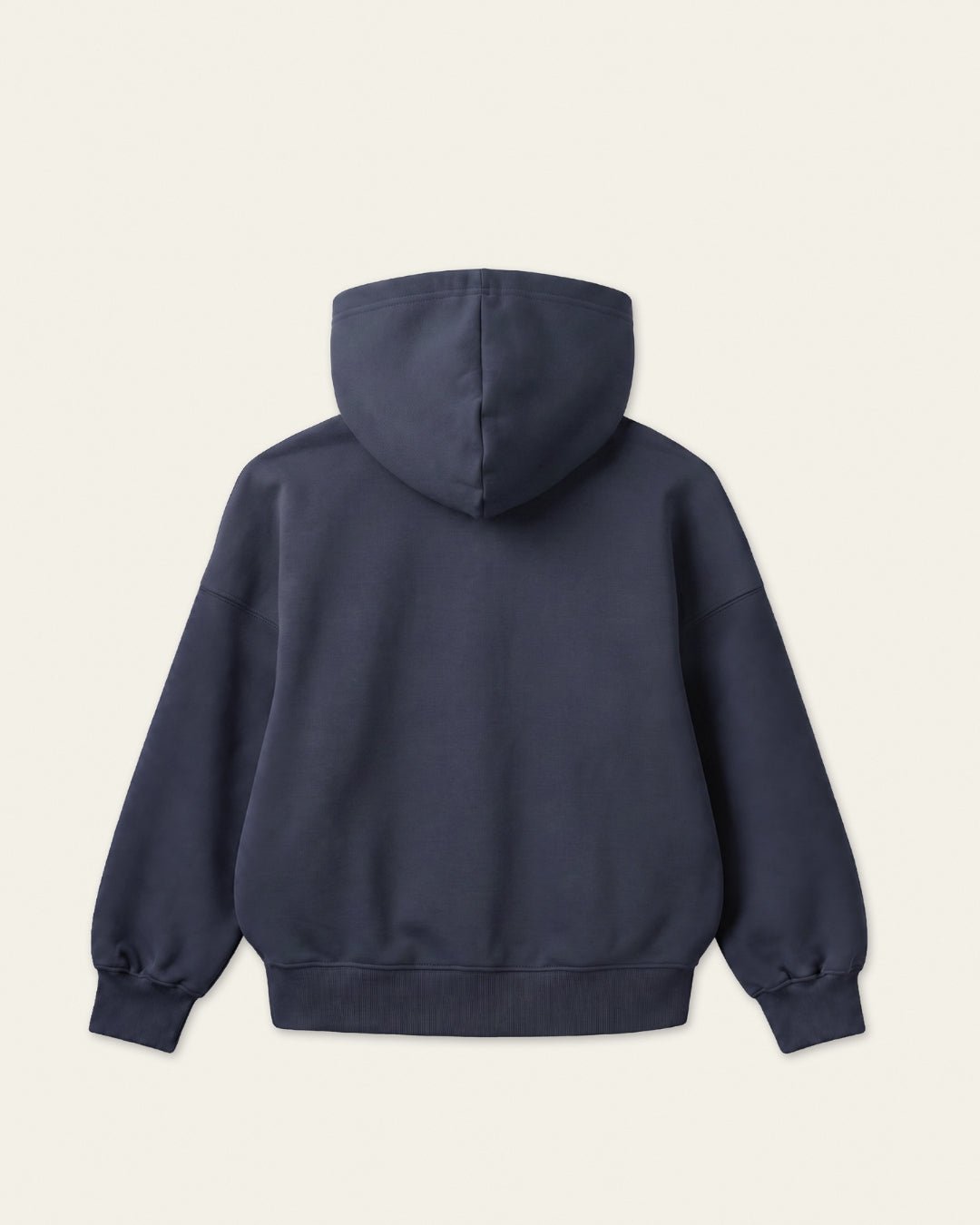 BARREL ZIP HOODIE NAVY - Vibeclub