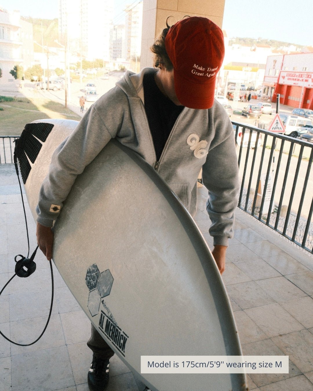 BIARRITZ ZIP HOODIE GREY - Vibeclub