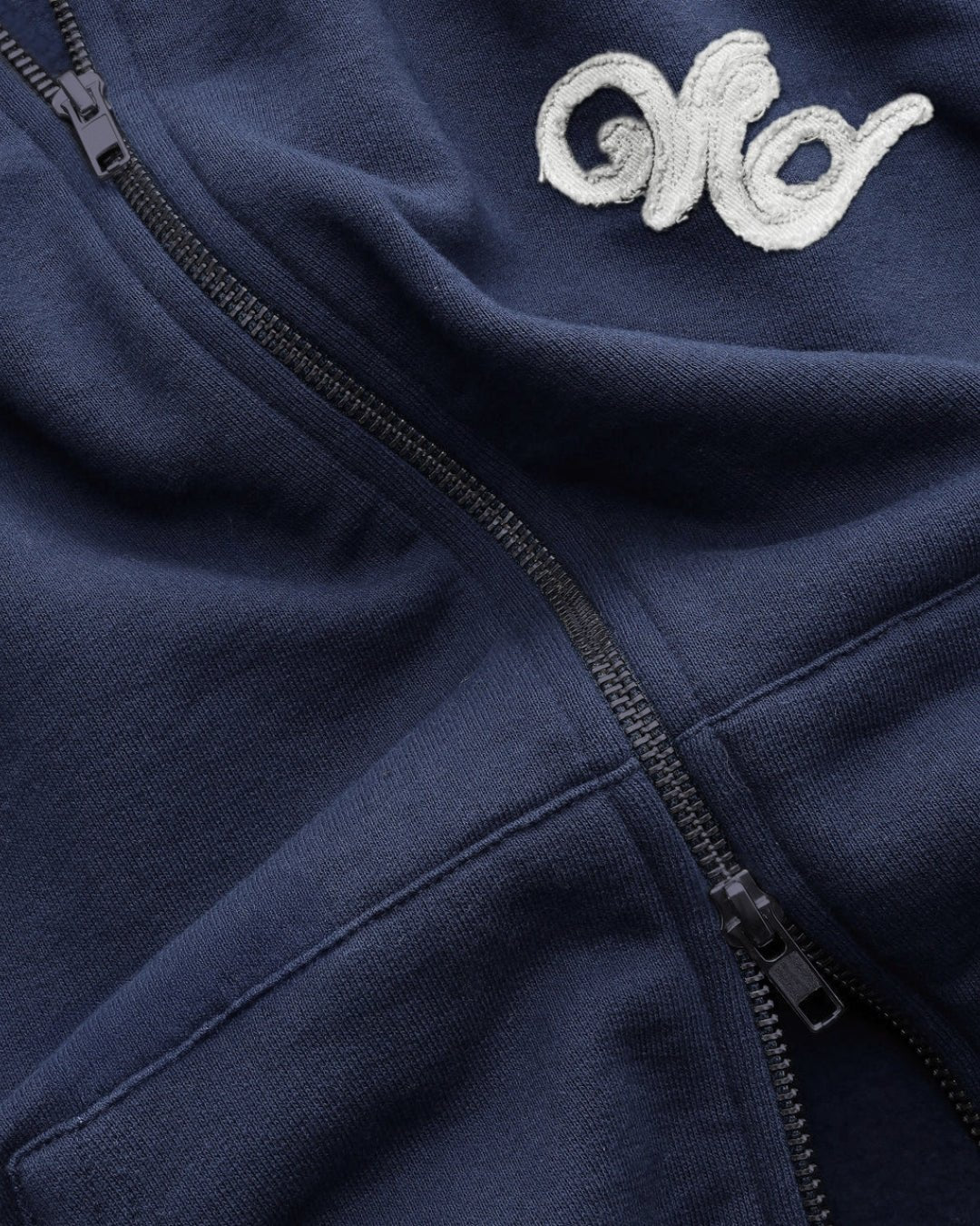 BIARRITZ ZIP HOODIE NAVY - Vibeclub