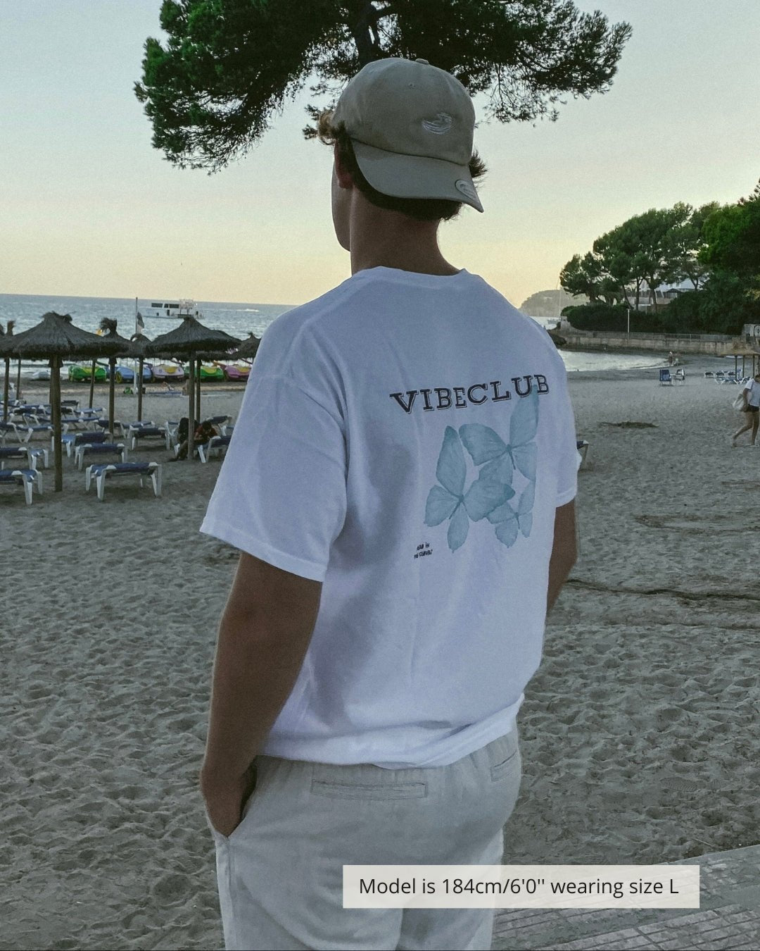 BUTTERFLY TEE WHITE - Vibeclub