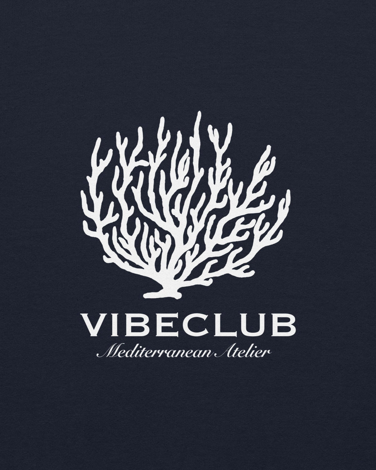 CORAL HOODIE NAVY - Vibeclub