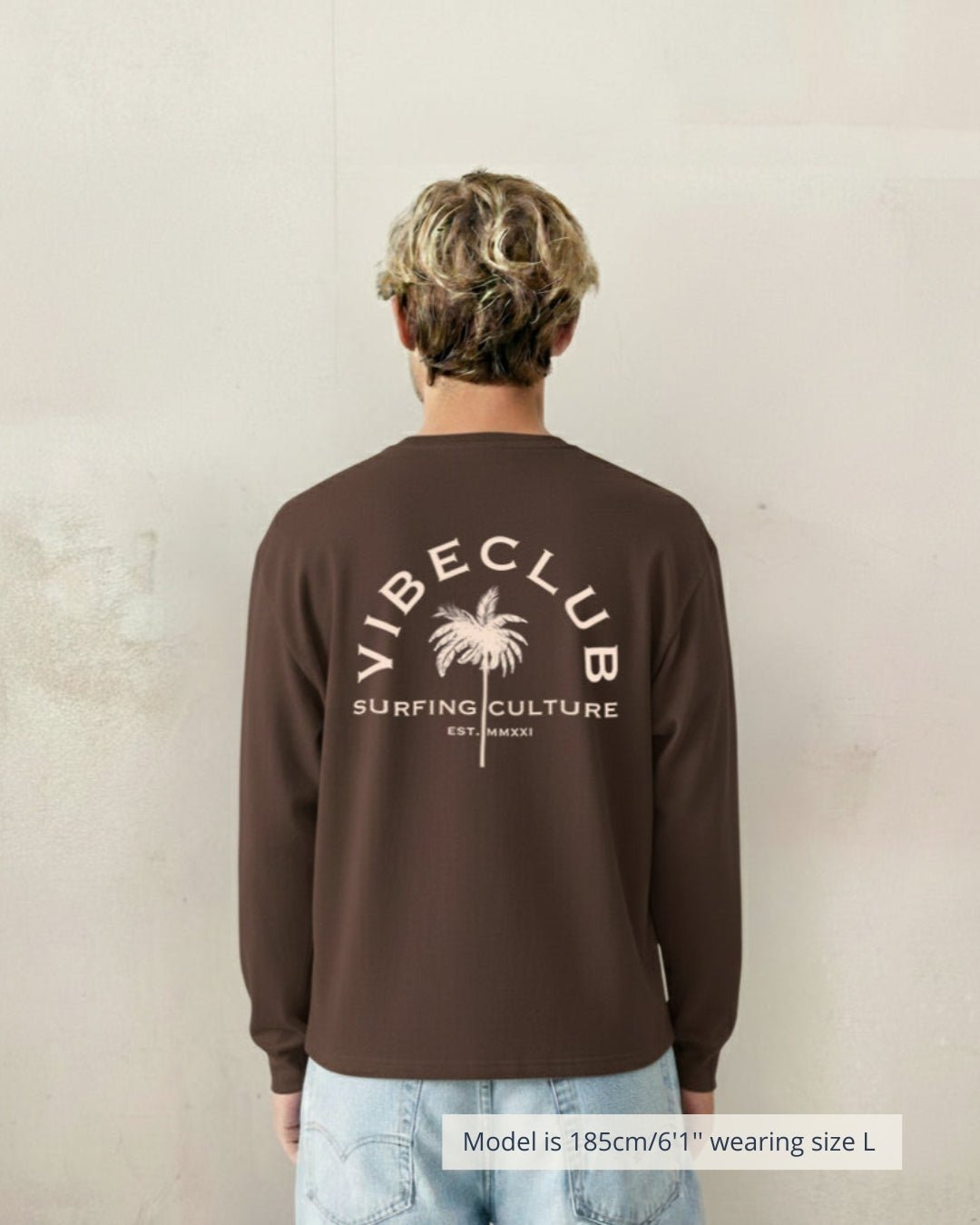 ENDLESS SUMMER LONGSLEEVE BROWN - Vibeclub