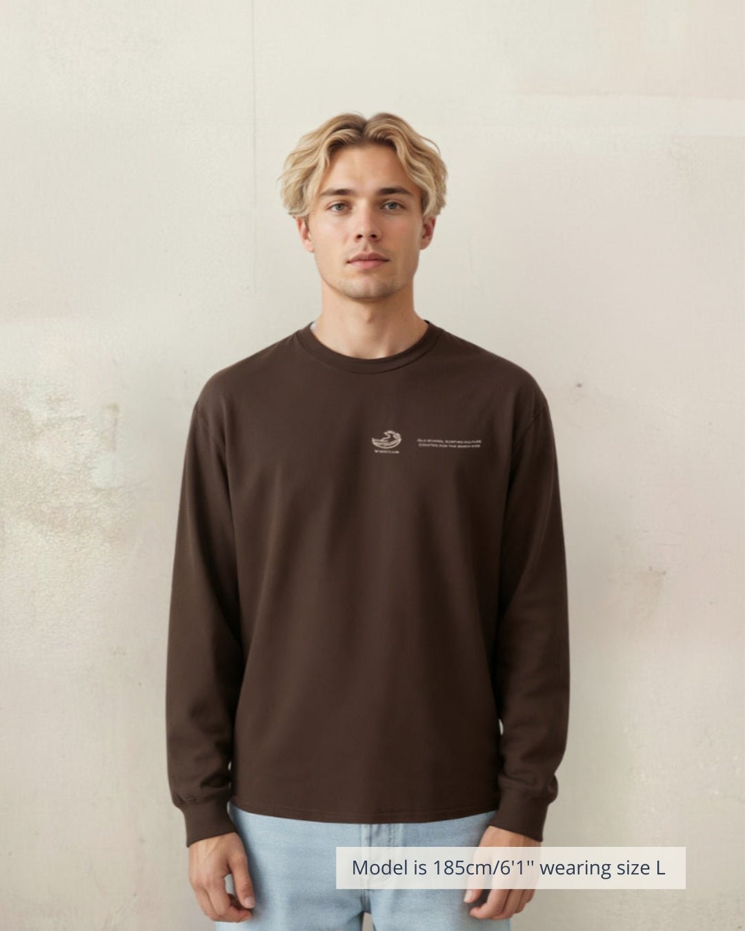 ENDLESS SUMMER LONGSLEEVE BROWN - Vibeclub