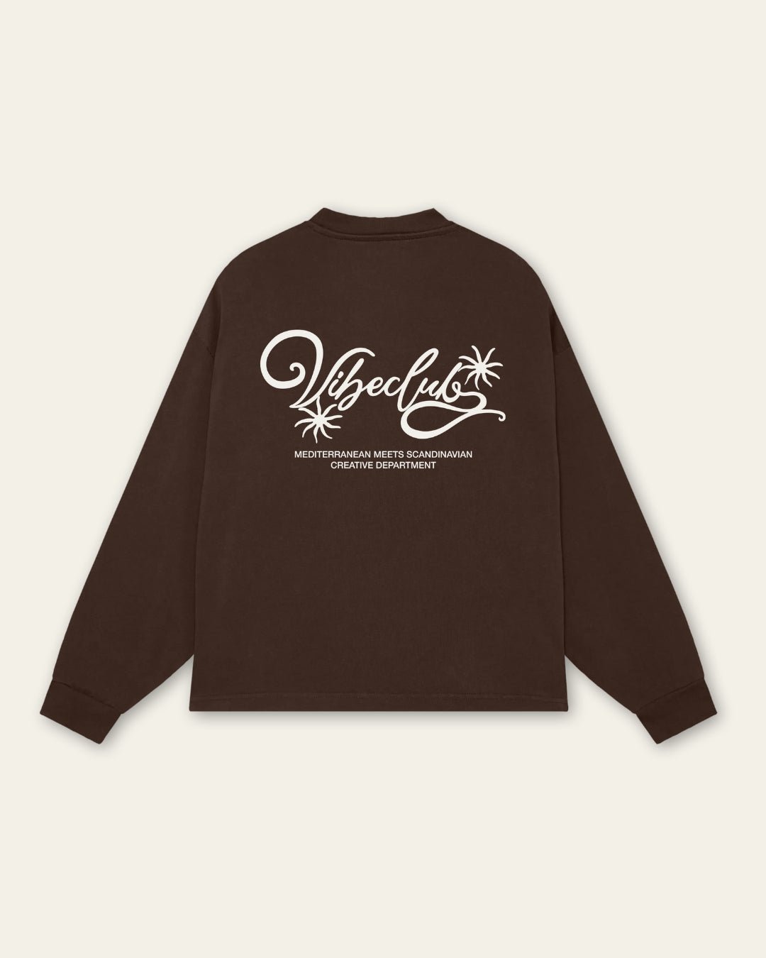 FLOWER LONGSLEEVE BROWN - Vibeclub