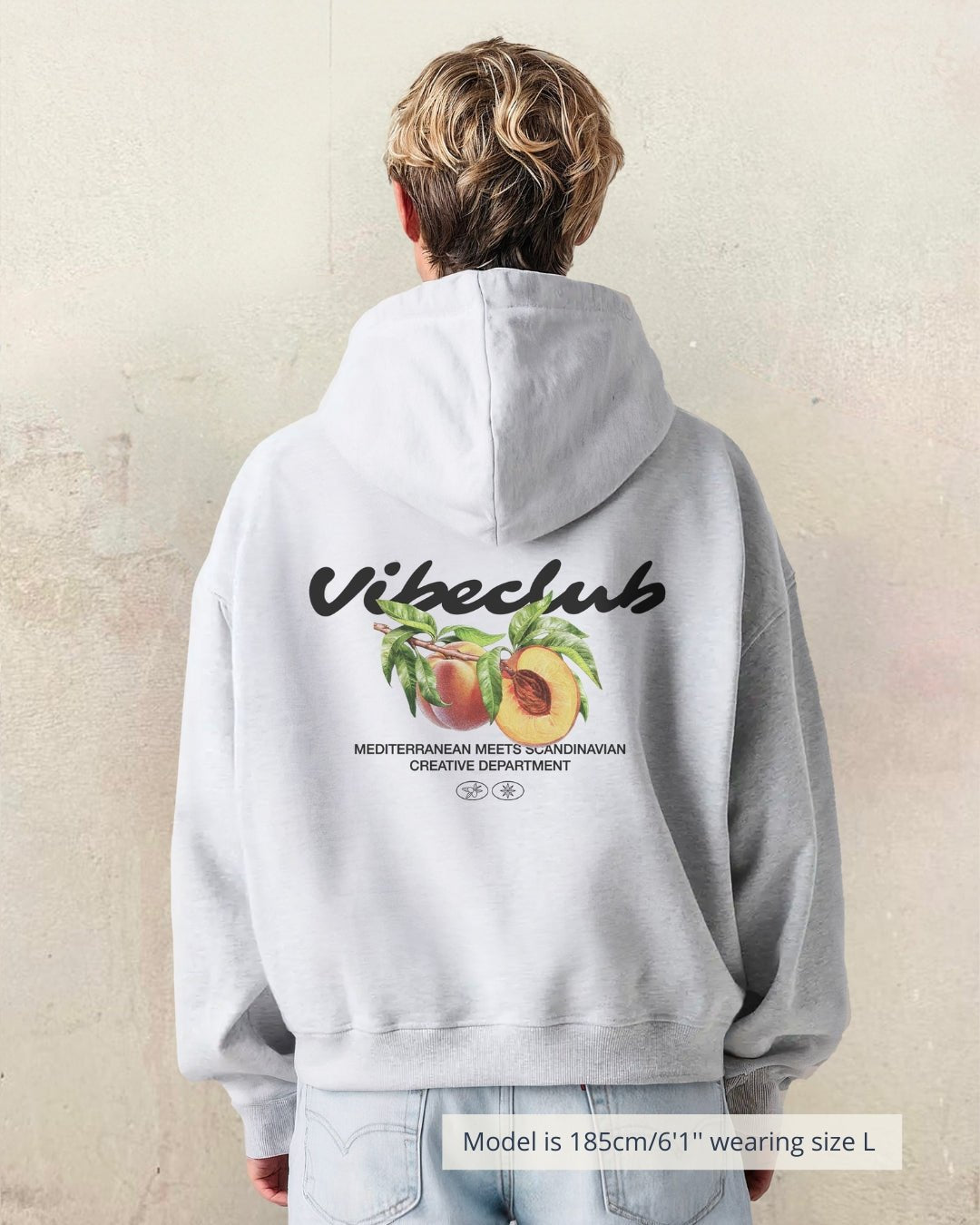HERITAGE HOODIE GREY - Vibeclub