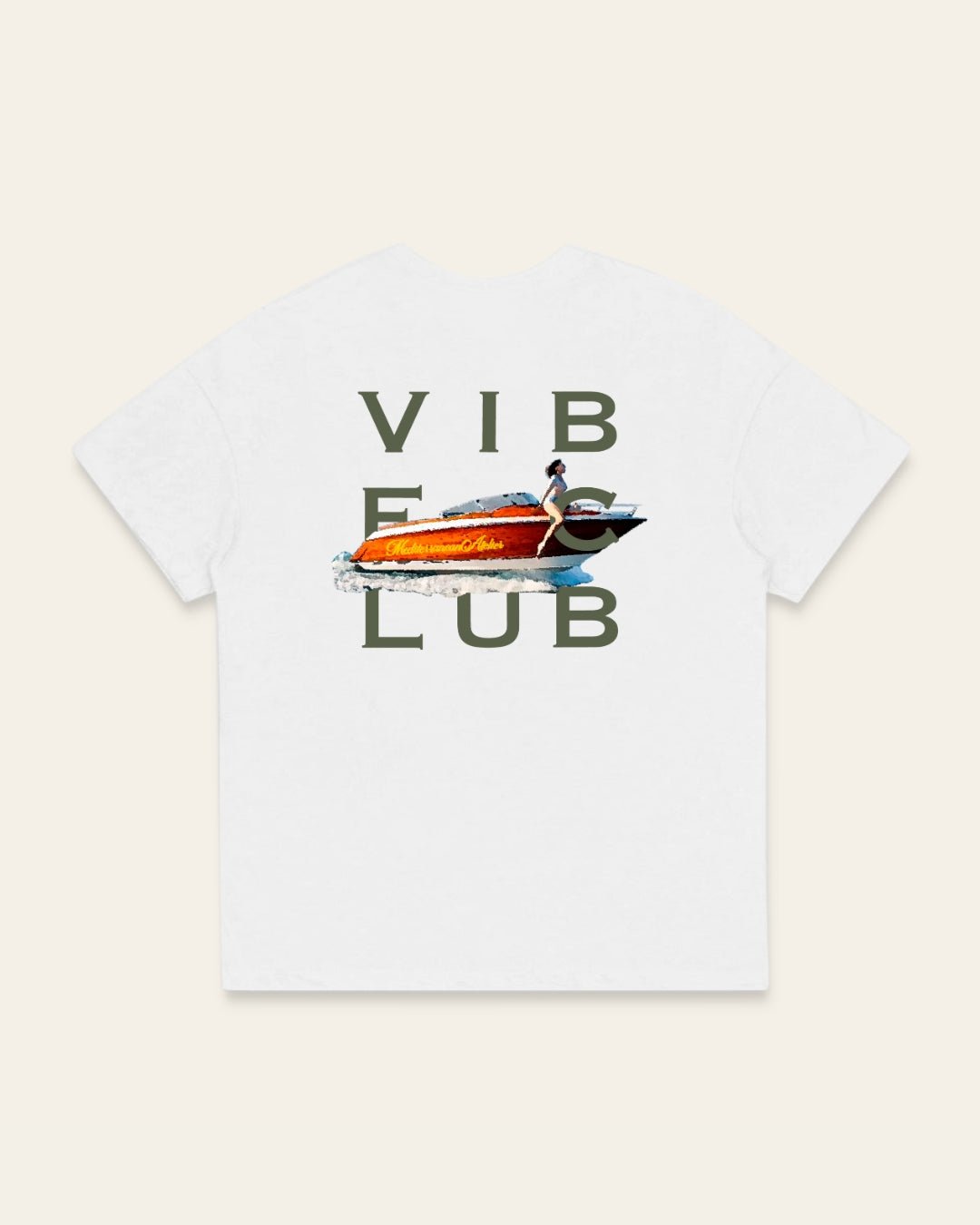 LA BOAT TEE WHITE - Vibeclub
