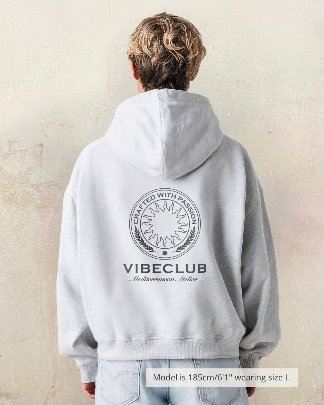 PASSION HOODIE GREY - Vibeclub