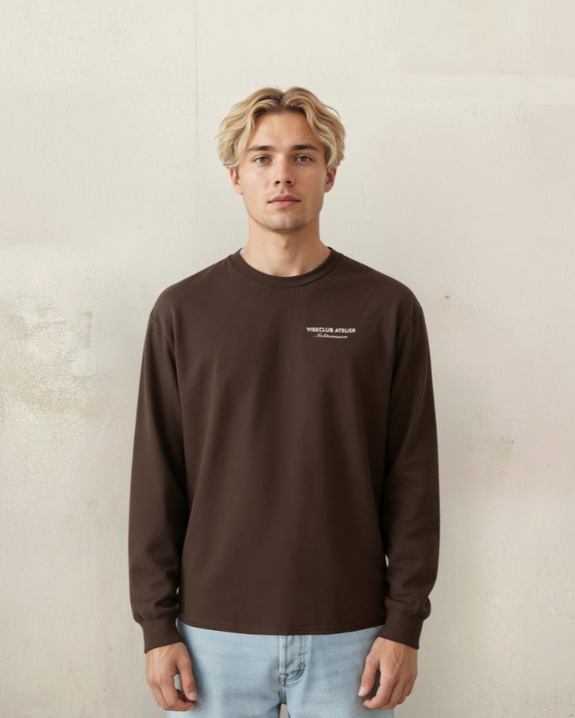 PASSION LONGSLEEVE BROWN - Vibeclub