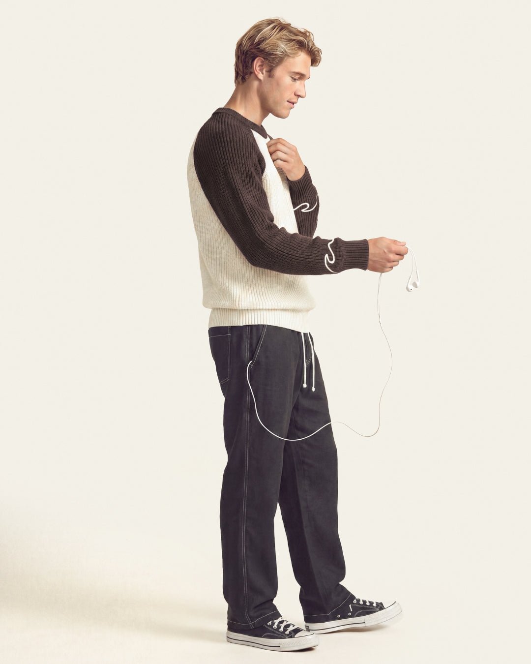 PIPELINE KNIT BROWN - Vibeclub