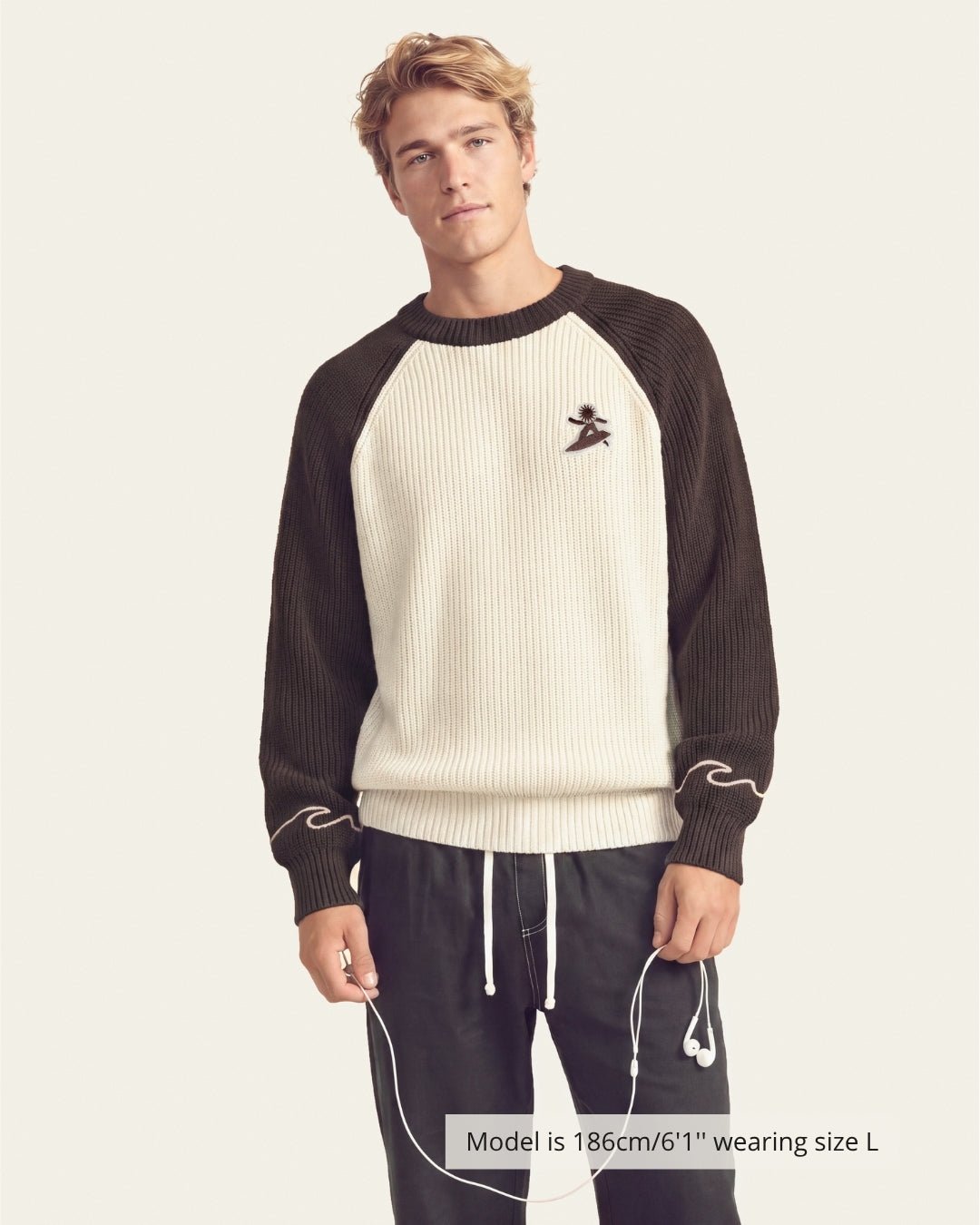 PIPELINE KNIT BROWN - Vibeclub