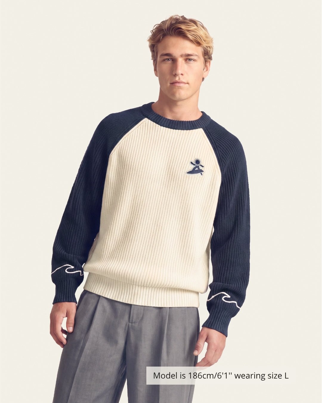 PIPELINE KNIT NAVY - Vibeclub