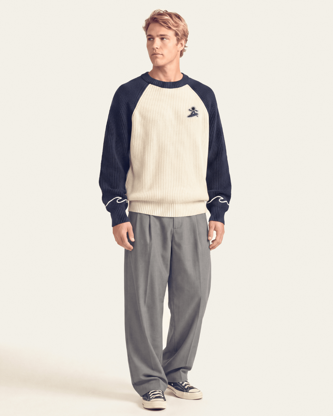 PIPELINE KNIT NAVY - Vibeclub