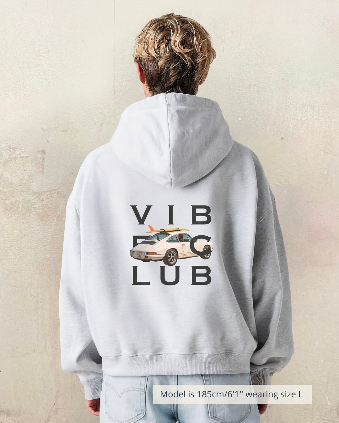 ROADTRIP HOODIE GREY - Vibeclub