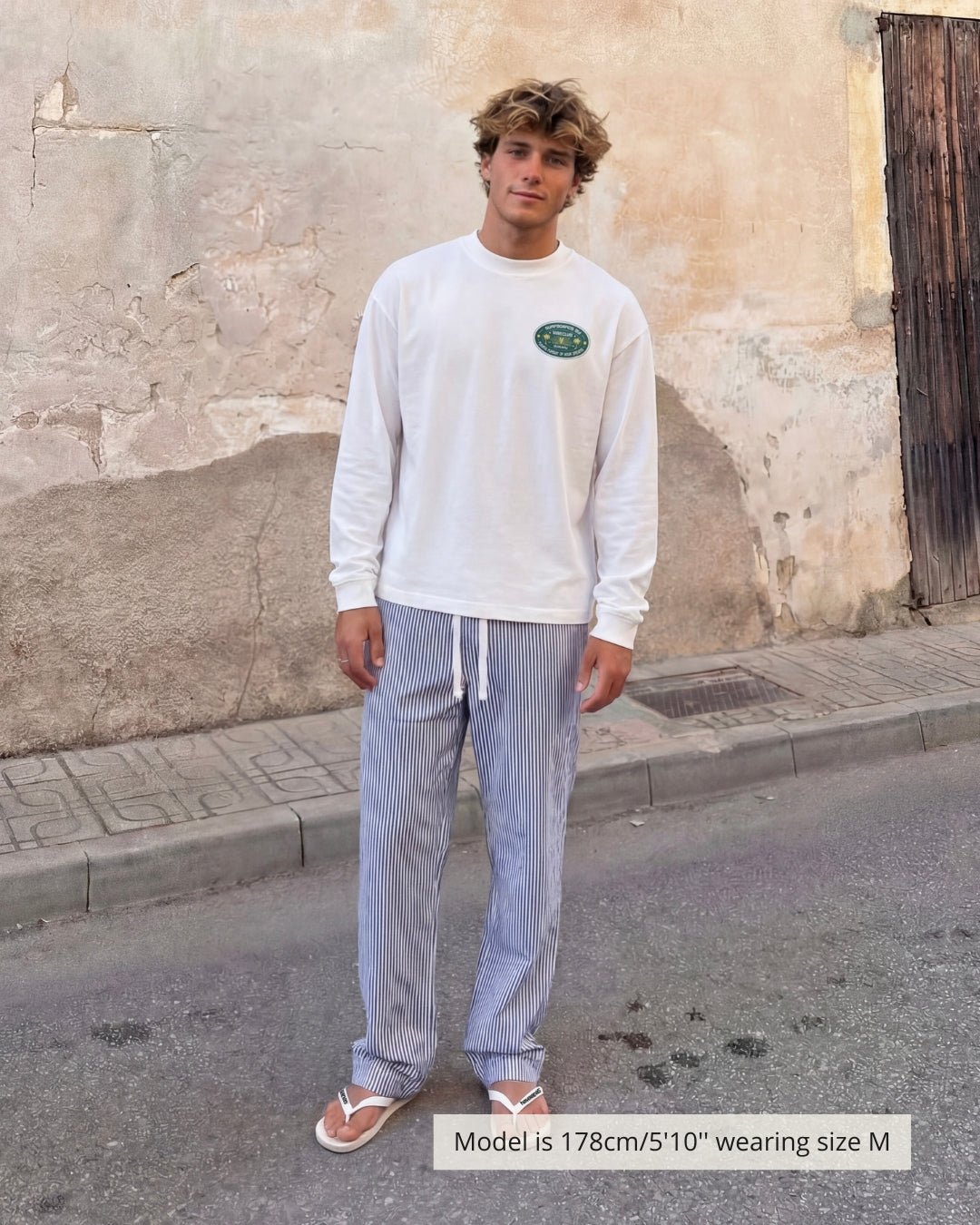 ULUWATU LONGSLEEVE WHITE & GREEN - Vibeclub
