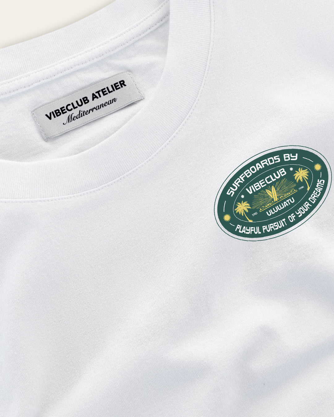 ULUWATU LONGSLEEVE WHITE & GREEN - Vibeclub